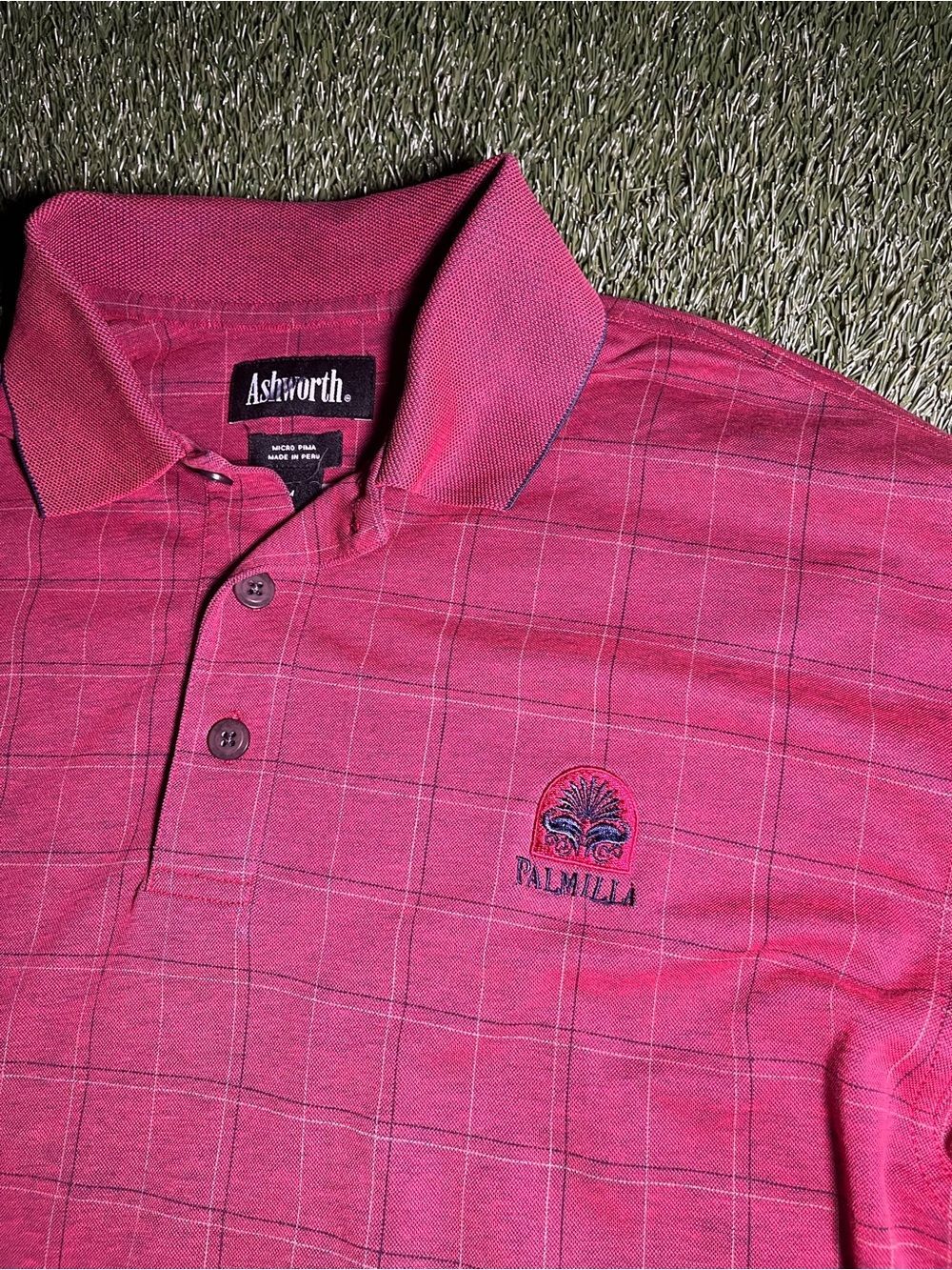 Ashworth Men’s Medium Maroon Golf Polo